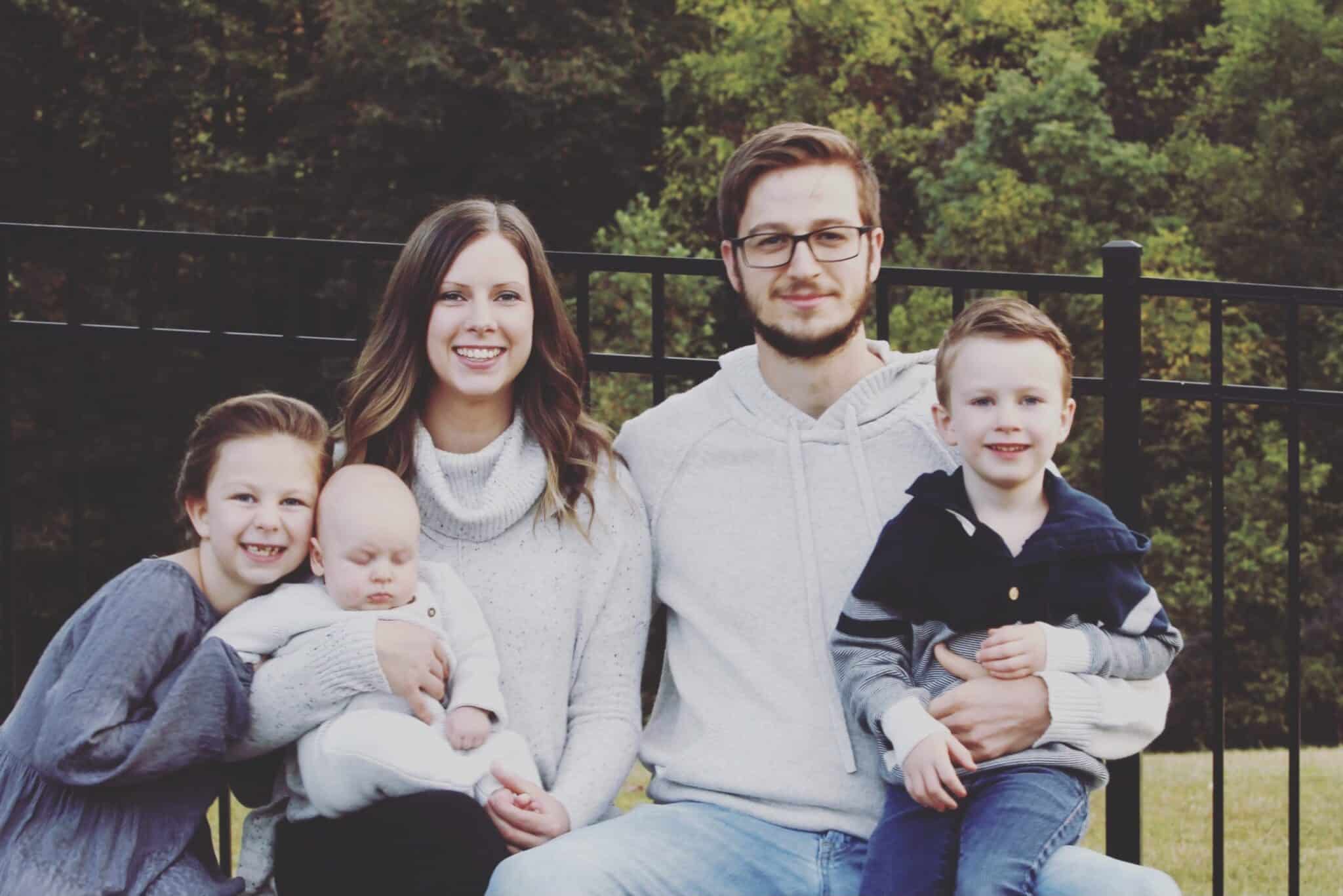 Andrew Massie and his family