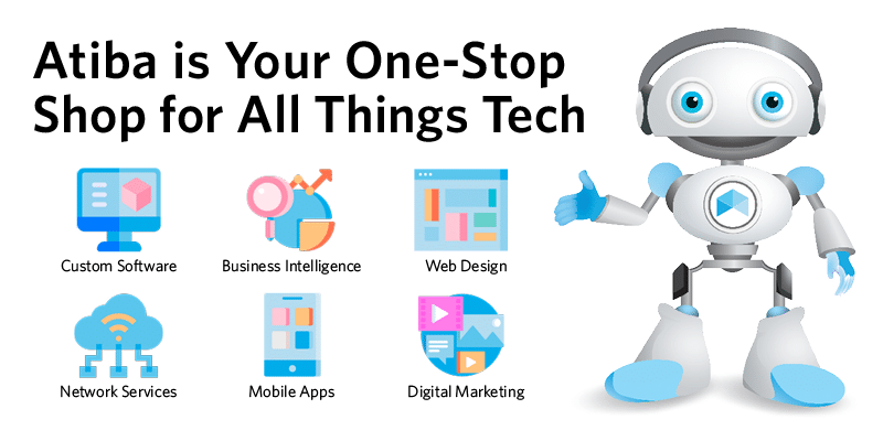 graphic: Robot, Atiba One Stop Shop