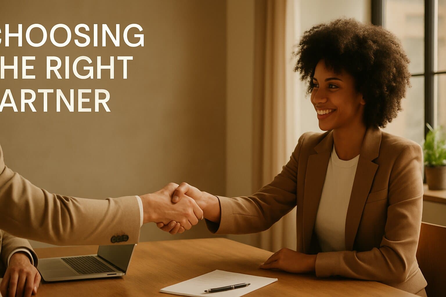 Choosing the Right Partner — illustration for ai software development services