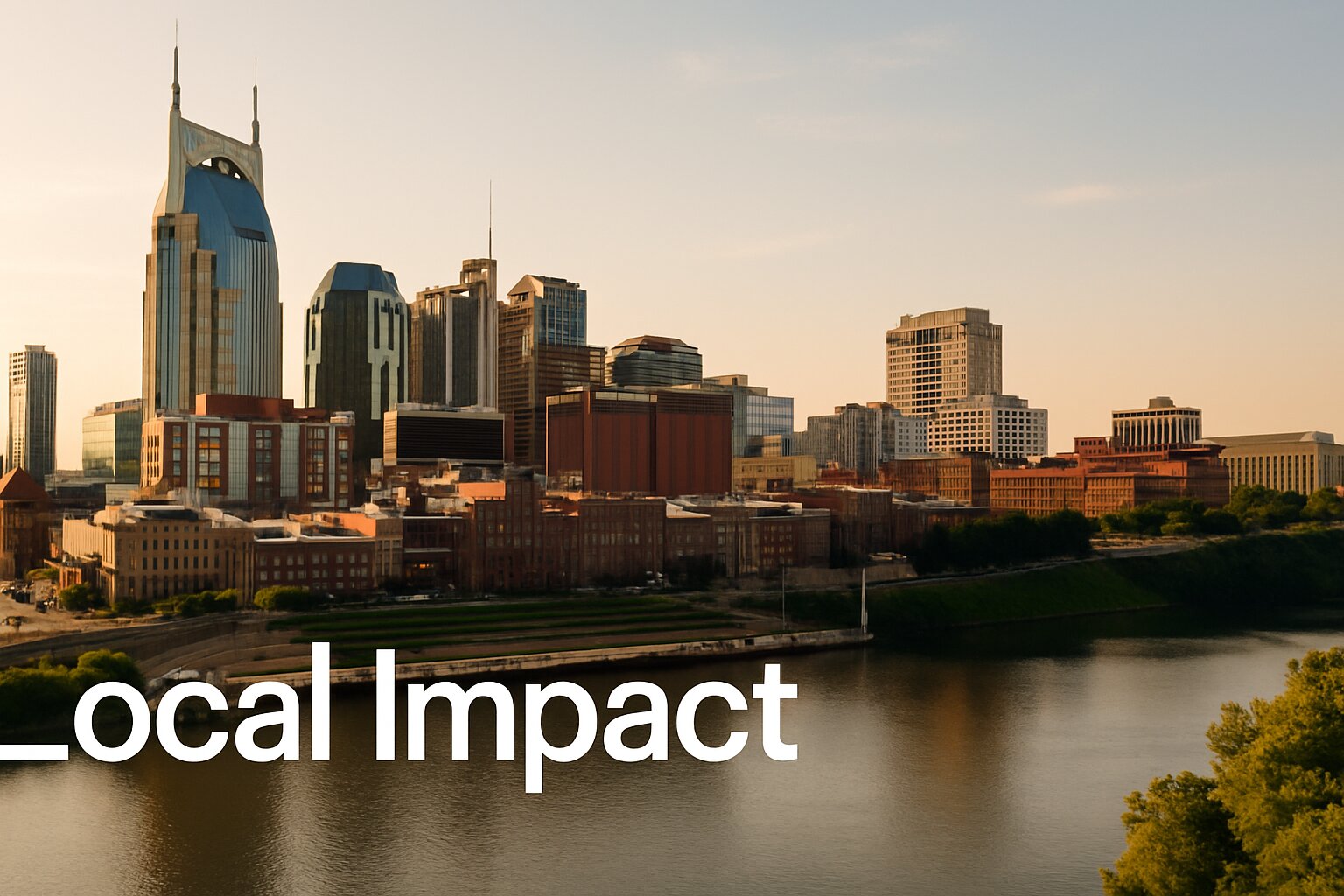 Local Impact on Nashville, TN — illustration for Atlas Search Grows Faster by Outsourcing Software Development - Atiba