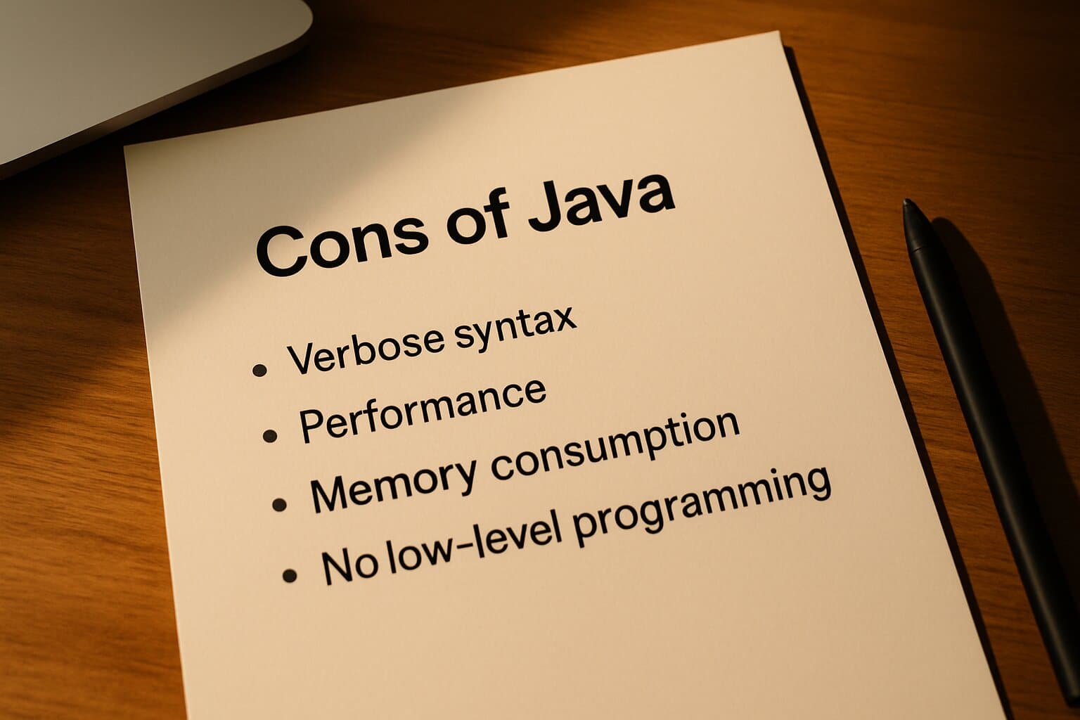 Cons of Java — illustration for .net vs java